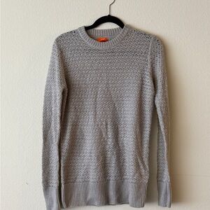 Joe Fresh Gray Crocheted Sweater